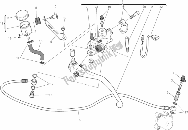 Tutte le parti per il Controllo Della Frizione del Ducati Superbike 1299 ABS Brasil 2016